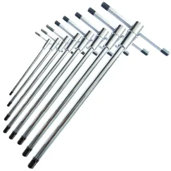T-HANDLE HEX KEY SET - SLIDING - METRIC - 8PC