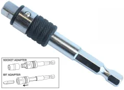2-IN-1 SOCKET/BIT ADAPTER - 1/4\"DR