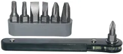RATCHET DRIVER BIT SET - 8PC