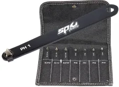 MINI SPANNER BIT SET - LOW PROFILE - SLOTTED & PHILLIPS - 7PC