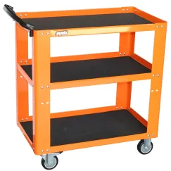 Professional Service Trolley - 3 Shelf - Orange