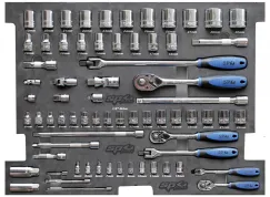 FOAM TRAY - METRIC ONLY - 70PC - SOCKETS & ACCESSORIES INCLUDED