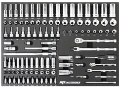 FOAM TRAY - TECH SERIES METRIC ONLY - 106PC - SOCKETS & ACCESSORIES INCLUDED