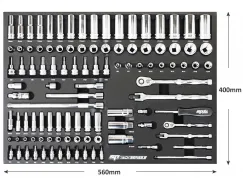 FOAM TRAY - TECH SERIES METRIC ONLY - 106PC - SOCKETS & ACCESSORIES INCLUDED