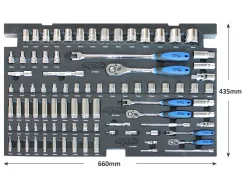 88pc Metric Only EVA Foam Tray-Socket & Accessories Included