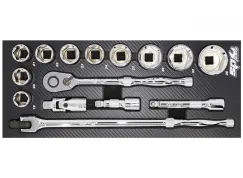 FOAM TRAY - TECH SERIES METRIC ONLY - 15PC - SOCKETS & ACCESSORIES INCLUDED