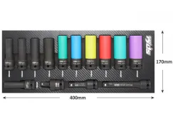 FOAM TRAY - TECH SERIES METRIC ONLY - 14PC - SOCKETS INCLUDED