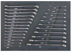 FOAM TRAY - METRIC/SAE - 25PC - SPANNERS INCLUDED