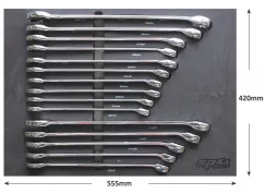 FOAM TRAY - METRIC/SAE - 15PC - SPANNERS INCLUDED
