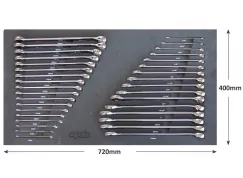 FOAM TRAY - METRIC/SAE - 34PC - SPANNERS INCLUDED