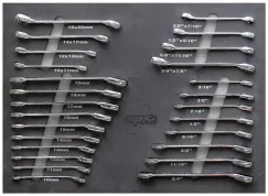 FOAM TRAY - METRIC/SAE - 26PC - SPANNERS INCLUDED