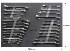 FOAM TRAY - METRIC/SAE - 26PC - SPANNERS INCLUDED