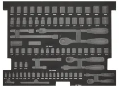 EVA FOAM TOOL STORAGE (81PC METRIC/SAE) - SOCKETS