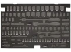 EVA FOAM TOOL STORAGE (103PC METRIC/SAE) - SOCKETS