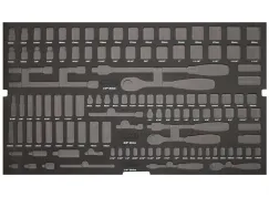 EVA FOAM TOOL STORAGE (122PC METRIC/SAE) - SOCKETS