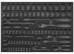 EVA FOAM TOOL STORAGE (84PC METRIC/SAE) - SOCKETS