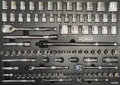 Foam Tray - CARBON SERIES Metric/SAE - 90pc - Sockets & Accessories Included