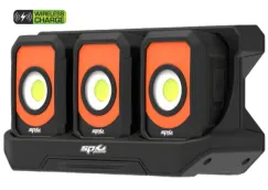 3PC Compact Multi-Light Mag Light Bank - Includes Charging / Mounting Dock