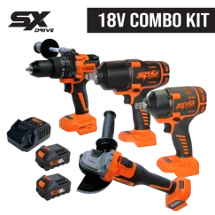 18v Ultimate Brushless Combo Kit - 6.0AH x2 - SX Drive