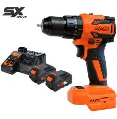 18V 10MM (3/8\") Brushless 2 Speed Hammer Drill/Driver Kit - 5.0AH X 2 - SX Drive