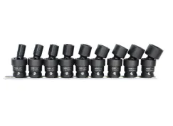 1/2\"Dr Impact Socket Rail Set - 6pt SAE Swivel - 9pc