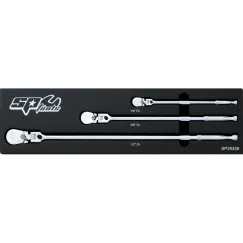 RATCHET SET 1/4,3/8,1/2DR 90T S/ FLEX HEAD L