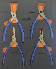 4pc External & Internal Circlip Plier Set 180mm - EVA FOAM