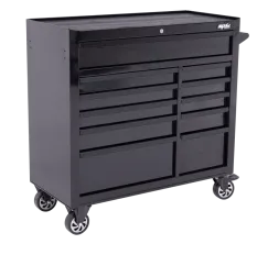 Custom Series Roller Cabinet - 11 Drawer - Black/Black
