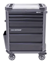 Tech Series Roller Cabinet - 7 Drawer - Diamond Black