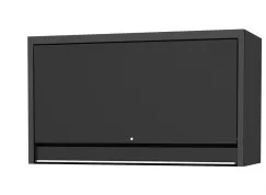 59\" USA SUMO SERIES WIDE POWER TOP HUTCH - SHELF, PEGBOARD, LIGHT - BLACK/CHROME