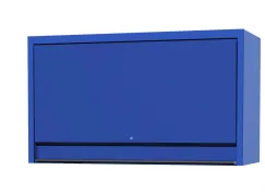 59\" USA SUMO SERIES WIDE POWER TOP HUTCH - SHELF, PEGBOARD, LIGHT - BLUE/BLACK