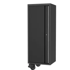 27\" USA SUMO SERIES SIDE CABINET - 4 ROLLER SHELVES & 1 FIXED SHELF - BLACK/CHROME