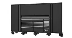 128\" USA SUMO SERIES COMPLETE WORKSTATION - BLACK/CHROME