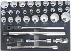 Foam Tray - Metric/SAE - 32pc - Sockets & Accessories Included