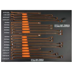 18pc Metric/SAE EVA Foam Ring Spanners