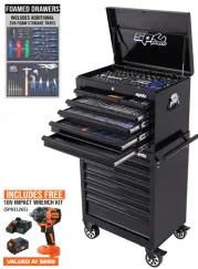 Tool Kit 329pc Metric Only - Black/Black Custom Series 12 Drawer
