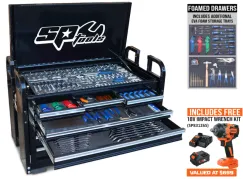 Off Road Series Field Service Tool Kit - 250pc - Metric/SAE - Black/Chrome - Plus Extra EVA Foam Trays