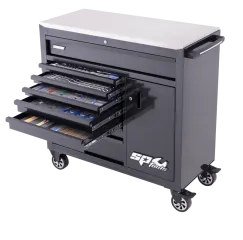 Sumo Series Roller Cabinet Tool Kit with Power Tool Cupboard - 359pc - Metric/SAE - Black/Black - BONUS EVAS
