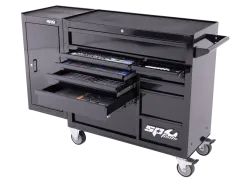 Custom Series Roller Cabinet Tool Kit with Side Cabinet - 236pc - Metric/SAE - Black/Black