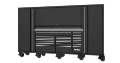 USA Sumo Series Workstation Tool Kit - 128\" - Metric/SAE - 708pc - Black/Chrome Handles