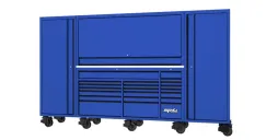 USA Sumo Series Workstation Tool Kit - 128\" - Metric/SAE - 708pc - Blue/Black Handles