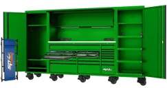 USA Sumo Series Workstation Tool Kit - 128\" - Metric/SAE - 708pc - Green/Black Handles