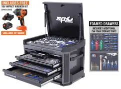 Tech Series Tool Kit - 322pc Metric/SAE - Diamond Black BONUS EVAS (NZ KIT)