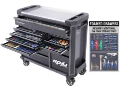 Tech Series Trade Technician Roller Cabinet Tool Kit - 386pc - Metric Only - Diamond Black BONUS EVAS