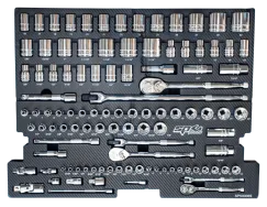 Foam Tray - CARBON SERIES Metric/SAE - 105pc - Sockets & Accessories Included