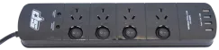 Power Board - 4 Outlet - 4 USB Ports