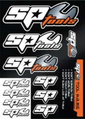 SP Tools A4 Sticker Sheet