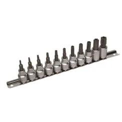 Tamperproof Torx Bit Socket Set - 11 piece