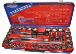 888 1/2\"Dr Socket Set - 12pt Metric/SAE - 39pc