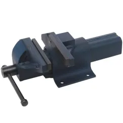 BENCH VICE FIXED BASE OFFSET STEEL - 150MM